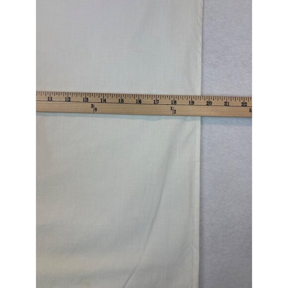 Vintage White Battenberg Pillowcase Embroidered Floral Scalloped Edges - Picture 7 of 8